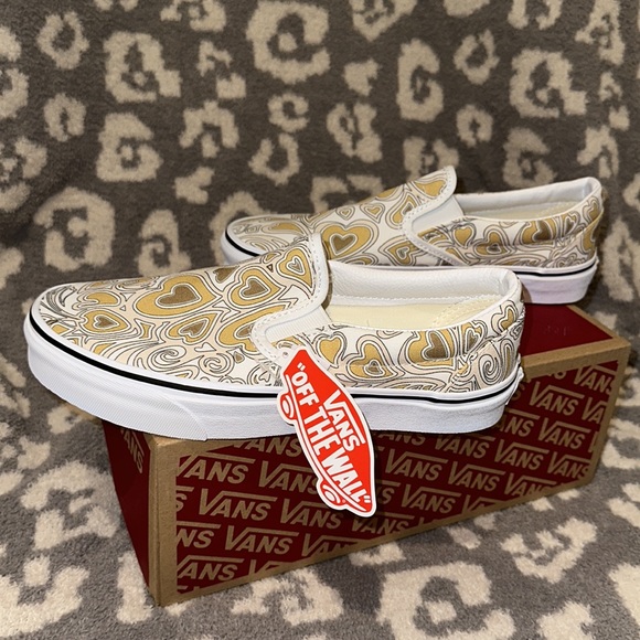 Vans Classic Slip-On Project X Trippy Hearts Multi/White Sneakers New - Picture 5 of 17